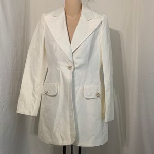 Banana Republic Pearl single button evening jacket sz S